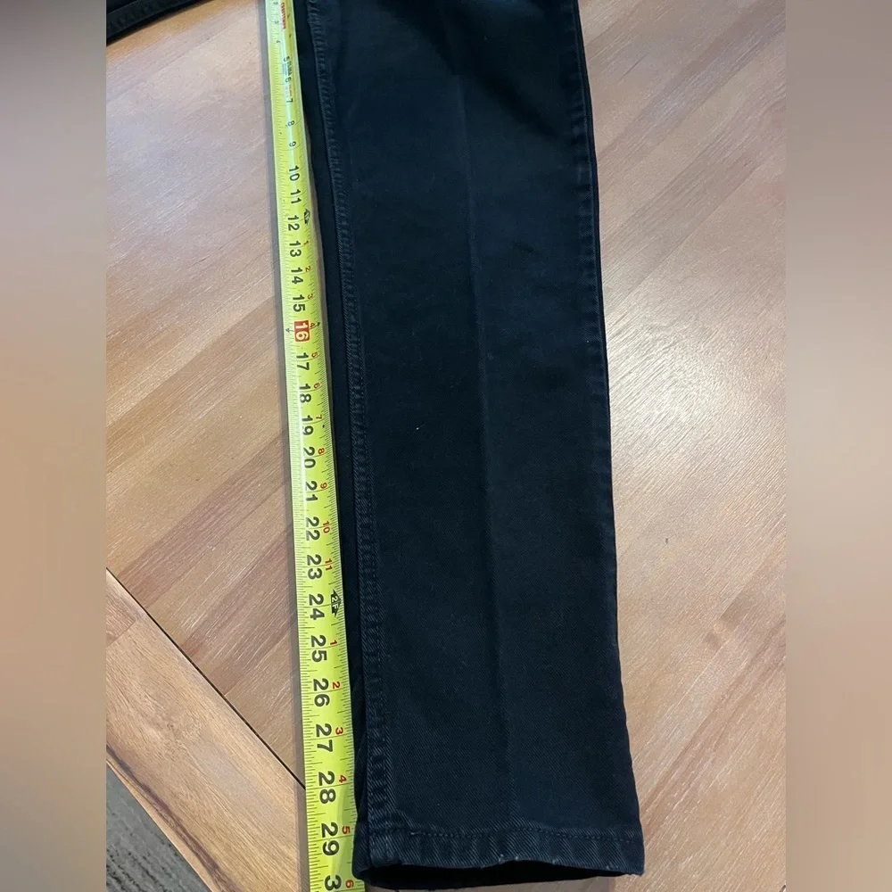 Vtg Levi's Orange tab 912 slim fit tapered leg high waisted mom jeans black 11 M